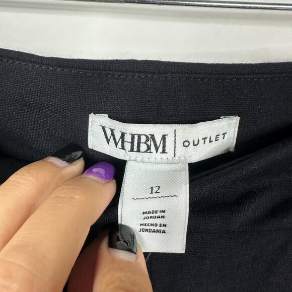 NWT White House Black Market Pull on Skinny Flare Pants Black 12R #WHBM19 - Picture 4 of 9